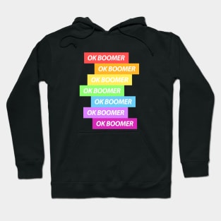 Ok Boomer Rainbow Bars Hoodie